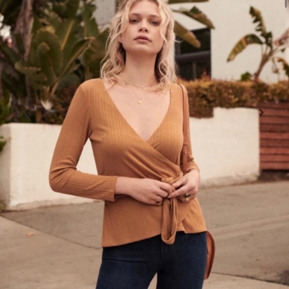 Sezane Tops - Sezane Sonia wrap top